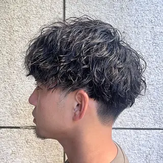 パーマ メンズ 🐾 脱白髪染め 篠崎🐾のヘアスタイル
