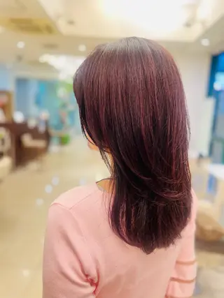 ロング 横山 みかのヘアスタイル