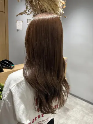 セミロング 巻ける髪質改善🫧ハ イライト/永田汰伊智のヘアスタイル