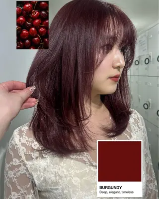 ロング 愛結 暖色カラー🎀🩰のヘアスタイル