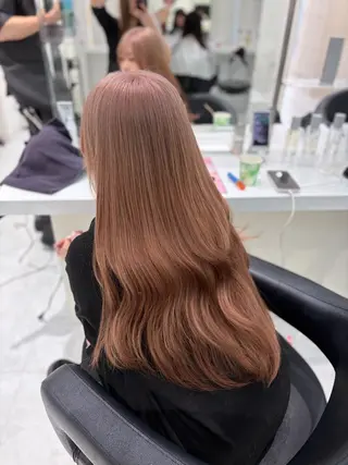 ロング カラー ヘアアレンジ 💓色落ちまで綺麗な 垢抜けカラー💓のヘアスタイル