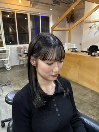 ミディアム fukuma hikariのヘアスタイル