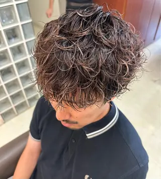 ショート パーマ メンズ 三宅 壱輝のヘアスタイル