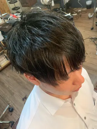 ミディアム ✨上村 潤平✨メンズヘア✨のヘアスタイル