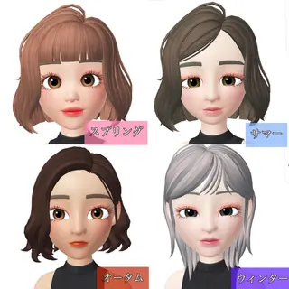 ミディアム カラー 髪質改善カラー ショートボブ専門のヘアスタイル