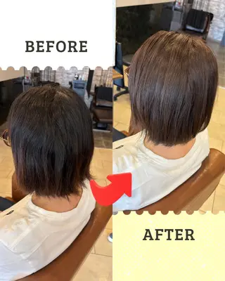 カラー 沖本 あやののヘアスタイル