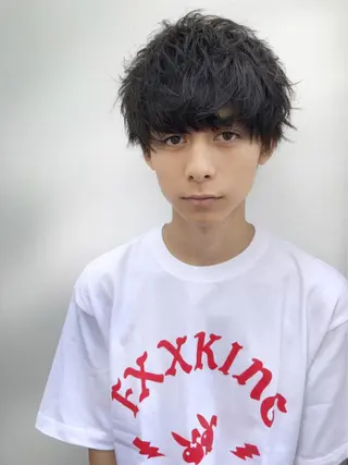 セミロング カラー パーマ ヘアアレンジ メンズ キッズ メンズ特化美容師 aiの眉毛・アイブロウイメージ