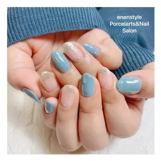 ミディアム ネイル 🐾enen style 🐾のネイルデザイン