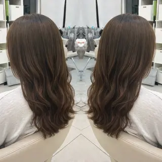 セミロング 🍀似合わせ透明感 カラーアヤナ🍀のヘアスタイル