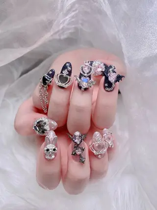 ネイル MoMoA Nail ネイル長さ出し専門店のネイルデザイン