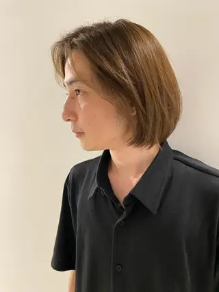 ショート ボブパーマコテ巻き風 パーマNo1深江秀平のヘアスタイル