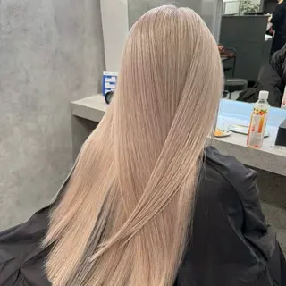 カラー Yoshiいろあそび 八王子/ハイトーンのヘアスタイル