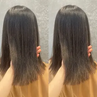 セミロング カラー み うのヘアスタイル