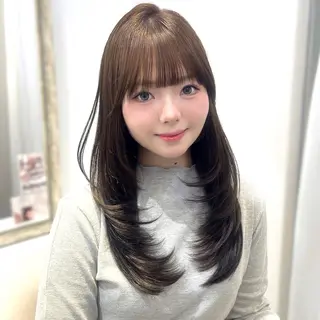 ロング トレンド韓国モテヘア Natsuki🌛のヘアスタイル