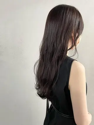 ロング カラー パーマ ヘアアレンジ メンズ キッズ ネイル マツエク・マツパ アイブロウ #tag 稗田綾加のヘアスタイル
