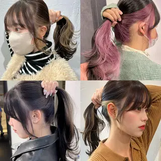 セミロング カラー インナーカラー/レイ ヤーカット♡/マキシのヘアスタイル