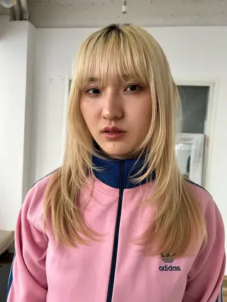 ミディアム メンズ清潔感のプロ 💈メンズパーマ藤田のヘアスタイル