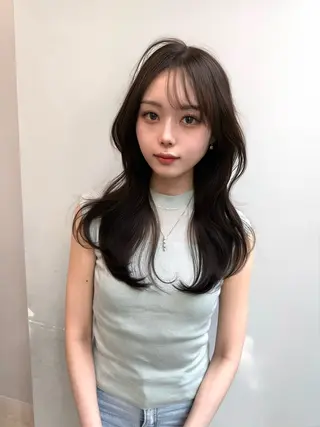 ロング 表参道/透明感カラー 韓国ヘア長田雄希のヘアスタイル