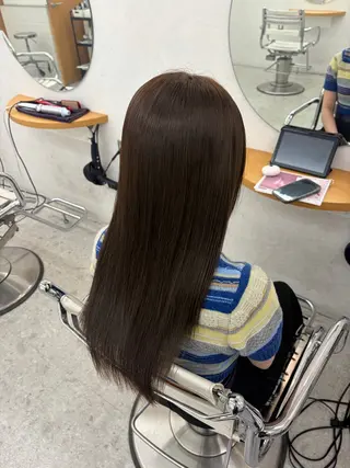 ロング まろやかベージュ🤎 艶カラー🔔リンのヘアスタイル