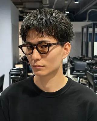 パーマ メンズ 白井 世那のヘアスタイル