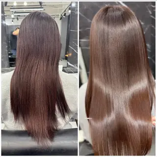 ロング JIN|朝楽になる 乾かしただけで極艶髪のヘアスタイル