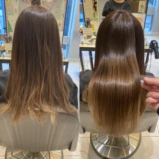 ロング 美髪矯正透明感カラー 江川 和輝のヘアスタイル
