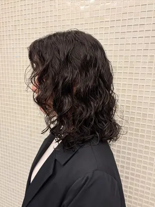 セミロング カラー パーマ 🎀レイヤー/パーマ カラー/ai🎀のヘアスタイル