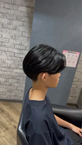 メンズ 曲がる縮毛矯正 ／阪急箕面駅のヘアスタイル