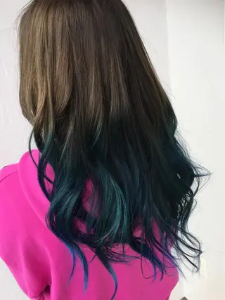 ロング カラー 川合 勇気のヘアスタイル