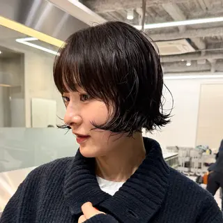 ショート パーマ 360°キレイなボブ /ミヤノのヘアスタイル