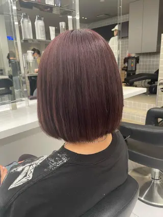 ショート カラー パーマ ヘアアレンジ メンズ キッズ ネイル マツエク・マツパ アイブロウ 🦋縮毛/韓国レイヤ ー/透明感カラー🦋のヘアスタイル