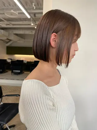 ショート カラー LUVISM新潟🎀 透明感カラー/ミユのヘアスタイル
