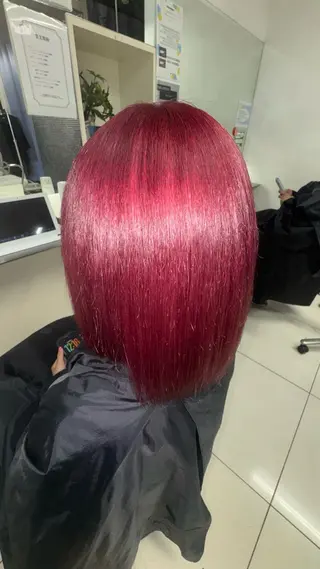 セミロング 🍓暖色艶髪カラー 桝崎🎀ིྀのヘアスタイル