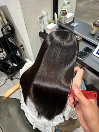 ロング 縮毛矯正/髪質改善 /野苅家のヘアスタイル