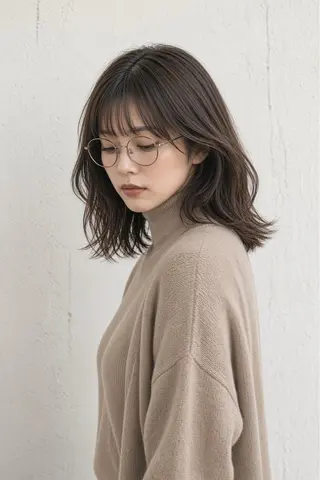 ミディアム 石沢 知康のヘアスタイル