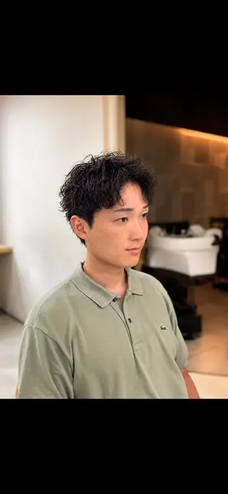 ショート パーマ メンズ 横浜メンズ特化/ カットパーマ/マサトのヘアスタイル