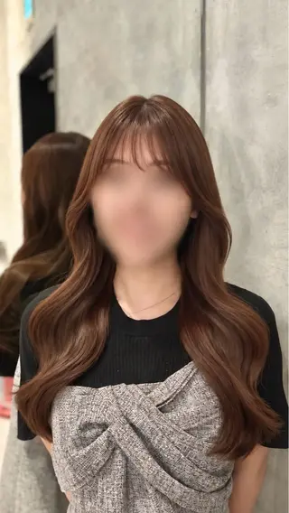 ロング カラー ヘアアレンジ 🎈ブリーチなし暖色 カラー/レッド/ゆいのヘアスタイル