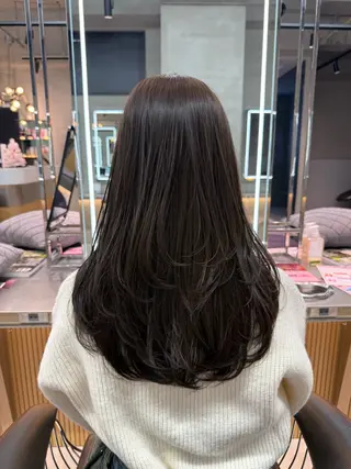 セミロング 🎀nao🎀 博多レイヤーボブのヘアスタイル