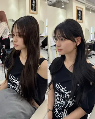 ロング カラー ヘアアレンジ 髪質改善×レイヤー 🫧松野力也のヘアスタイル