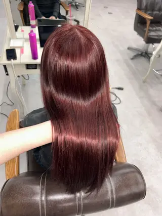 セミロング 🎀ブリーチカラー 🎀なつのヘアスタイル