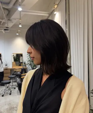 ミディアム カラー SHEA /縮毛矯正 イソダハルカのヘアスタイル