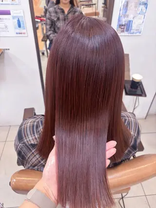 ミディアム カラー 頭皮×髪質改善 透明感カラー💎中村のヘアスタイル