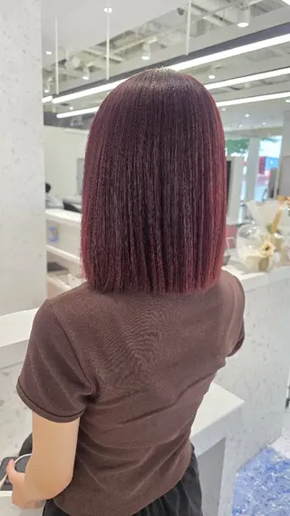 ミディアム ♡ミルクティー♡ ♡ストレート♡メンズのヘアスタイル