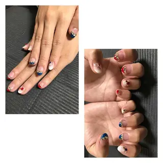 ネイル モチの良さ◉ フィルインネイル♡のネイルデザイン