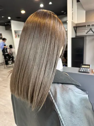 ミディアム カラー 透明感カラー KATSURENのヘアスタイル