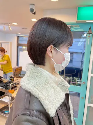 ショート カラー 河本 早智子のヘアスタイル