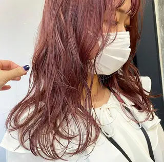 セミロング カラー ヘアアレンジ 福岡似合わせレイヤー /ウルフ/ハイトーンのヘアスタイル