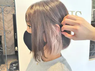 ミディアム カラー パーマ ヘアアレンジ メンズ キッズ ネイル マツエク・マツパ 🦋高瀬寛菜🦋 韓国レイヤーのヘアスタイル