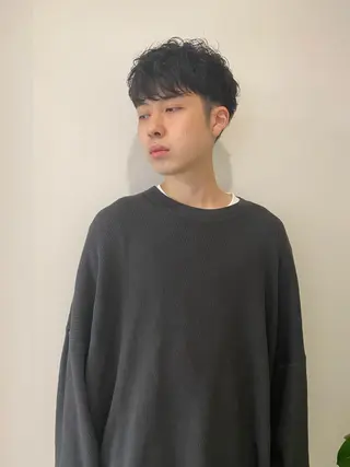 ショート パーマ メンズ 永野 正芳のヘアスタイル