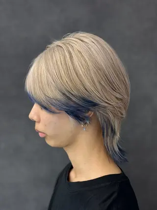 カラー メンズ ねね🦖 /ブリーチカラーのヘアスタイル